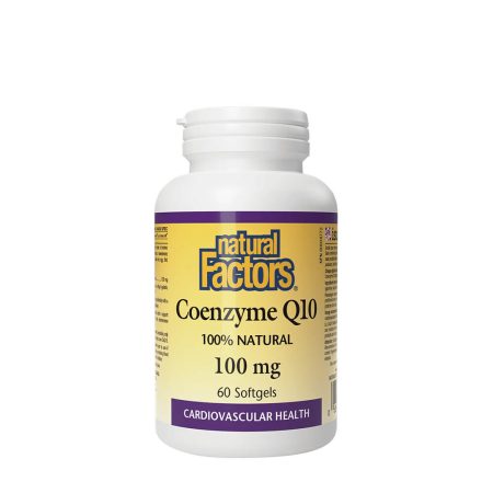 Natural Factors koenzim Q10 100 % Natural 100 mg (60 lágykapszula)