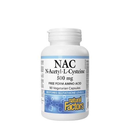 Natural Factors N-acetil-L-cisztein aminosav 500 mg (90 kapszula)