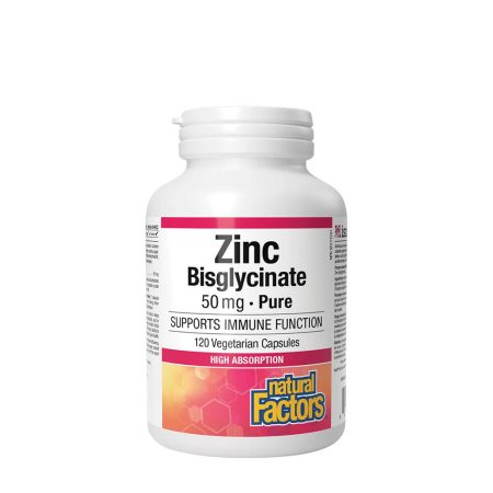 Natural Factors cink-bisglicinát 50 mg - 120 kapszula