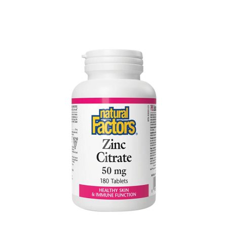 Natural Factors cink-citrát 50 mg (180 tabletta)