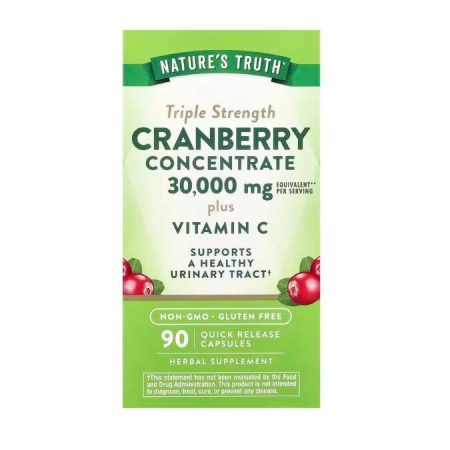 Nature's Truth háromszoros erősségű áfonyakoncentrátum C-vitaminnal - 90 kapszula