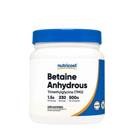 Nutricost vízmentes betain (TMG) por (500 g)
