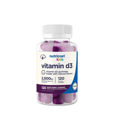Nutricost Kids Vitamin D3 Gummies (120 gummies
