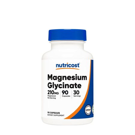 Nutricost magnézium-glicinát 210 mg (90 kapszula)