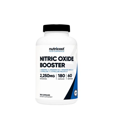 Nutricost nitrogén-monoxid-fokozó 750 mg (180 kapszula)