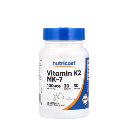 Nutricost K2-vitamin MK-7 (30 lágykapszula)