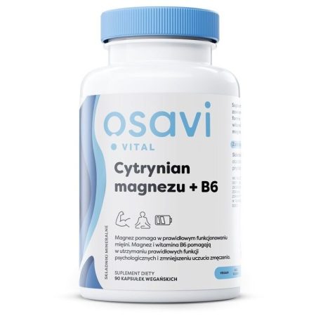 OSAVI Magnézium-citrát + B6 (90 vcaps)