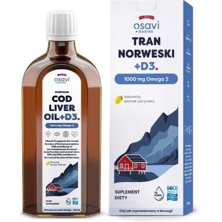 OSAVI norvég tőkehalmájolaj + D3