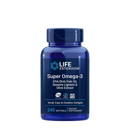 Omega-3 EPA/DHA szezámlignánokkal és olíva-kivonattal - Life Extension - 240 lágykapszula