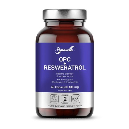 PANASEUS OPC + resveratrol (50 kapszula)