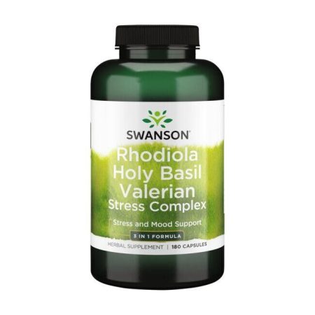 Rhodiola Holy Basil Valerian Stress Complex - 180 caps