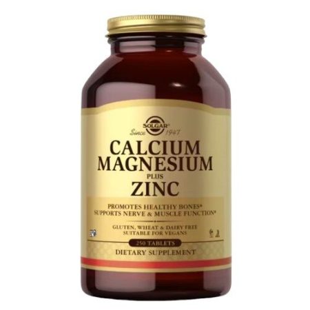 SOLGAR Calcium Magnesium plus Zinc (250 tabs)