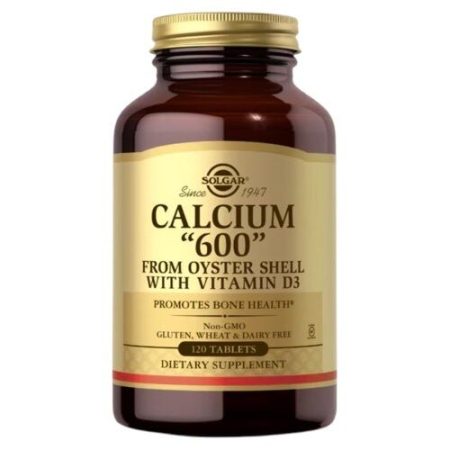 SOLGAR Calcium „600” from Oyster Shell with Vitamin D3 - Wapń z muszli ostryg (120 tabl.)