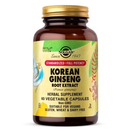 SOLGAR koreai ginseng gyökérkivonat SFP (60 kapszula)