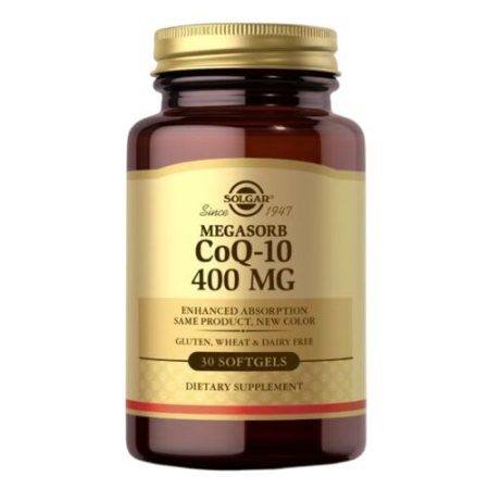 SOLGAR Megasorb CoQ-10 400 mg (60 lágykapszula)