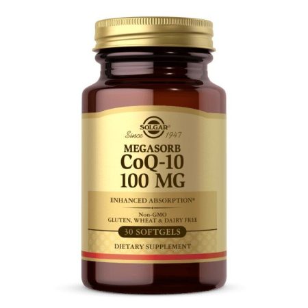 SOLGAR Megasorb CoQ-10 - koenzim Q10 - Kaneka 100 mg (30 kapszula)
