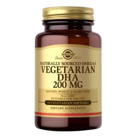 SOLGAR Omega-3 Vegetáriánus DHA 200 mg (50 lágykapszula)