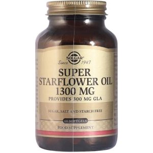 SOLGAR Super Starflower Oil 1300 mg - Borágóolaj (60 kapszula)