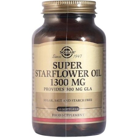 SOLGAR Super Starflower Oil 1300 mg - Borágóolaj (60 kapszula)