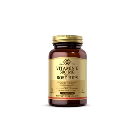 SOLGAR C-vitamin 500 mg csipkebogyóval (100 tabletta)