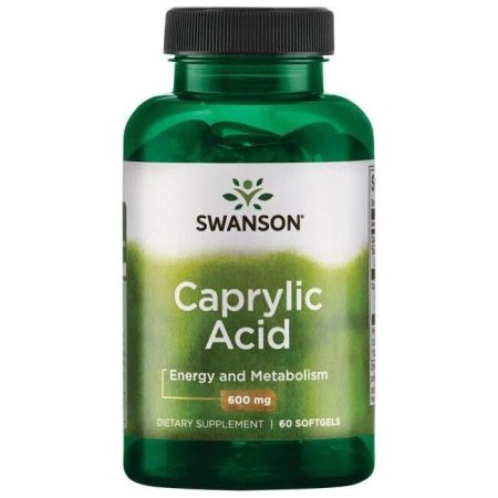 SWANSON Kwas kaprylowy 600mg 60 kaps