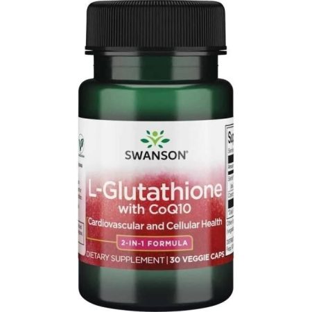 SWANSON L-glutation + koenzym Q10 30kaps
