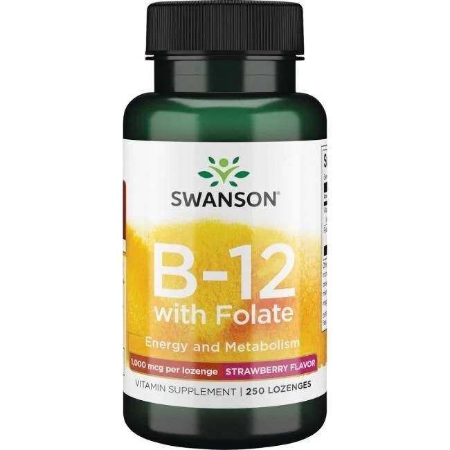 SWANSON Witamina B-12 1000mcg 250 do ssania