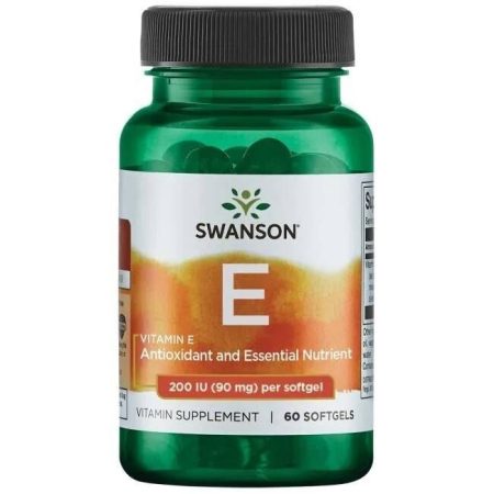 SWANSON E-vitamin 200 NE 60 kapszula