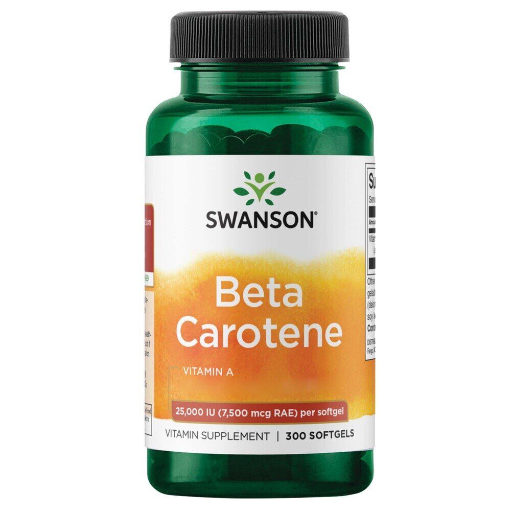 Swanson béta-karotin 25 000 IU (7 500 mcg) 300 lágykapszula