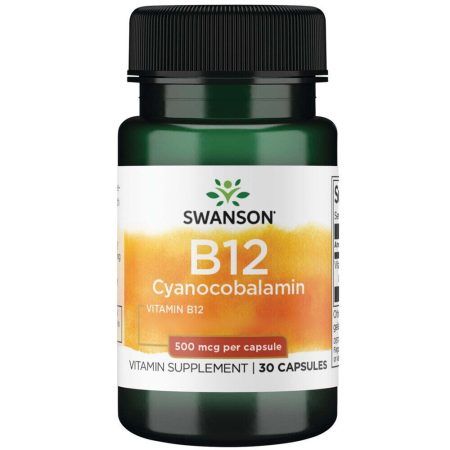 Swanson B12-vitamin (cianokobalamin) 500 mcg