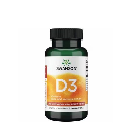 Swanson D3-vitamin (250 lágykapszula)