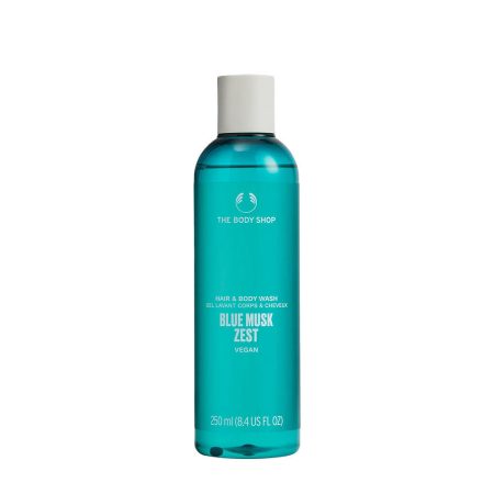 The Body Shop Blue Musk Zest haj- és testmosó (250 ml)