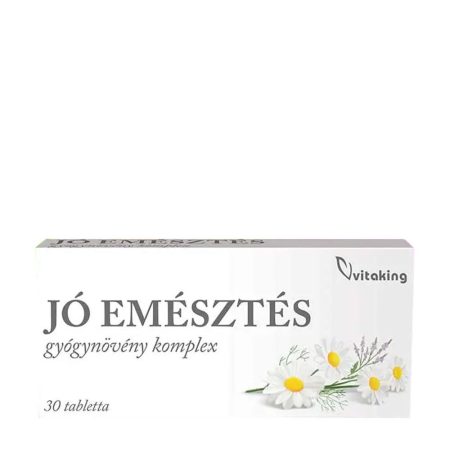 Vitaking Jó Emésztés - Herbal Complex For Digestive Support (30 Tablets)