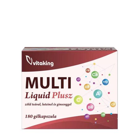 Vitaking Multi Liquid Plusz multivitamin (180 lágykapszula)