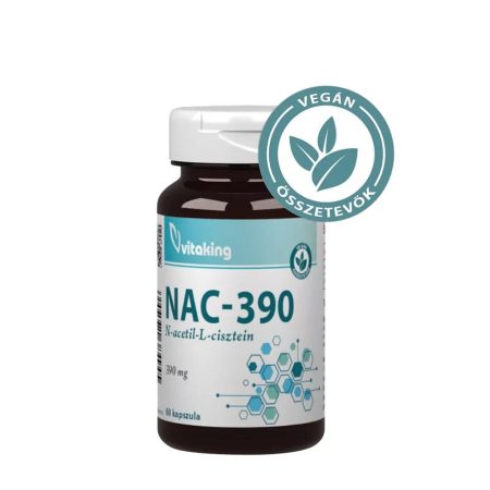 Vitaking NAC-390 (N-acetil-L-cisztein) 390 mg (60 kapszula)
