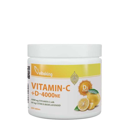 Vitaking Vitamin C-1000 + D-4000 (200 Tablets)