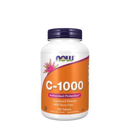 C-vitamin-1000 csipkebogyóval - Hosszú hatástartamú - 250 tabletta