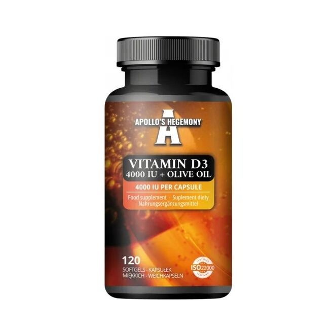 D3-vitamin 4000 IU + olívaolaj - 120 lágykapszula