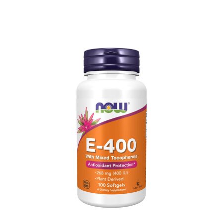 E-400-as vitamin - természetes (kevert tokoferolok) - 100 lágykapszula