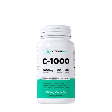 Vitamin360 C-1000 - C-vitamin 1 000 mg (60 növényi kapszula)