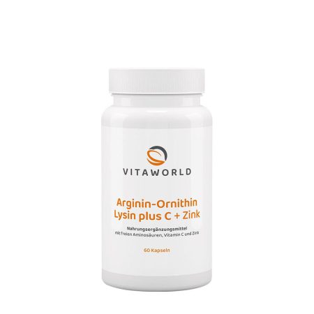 Vitaworld Arginin-ornitin-lizin + C + cink (60 kapszula)