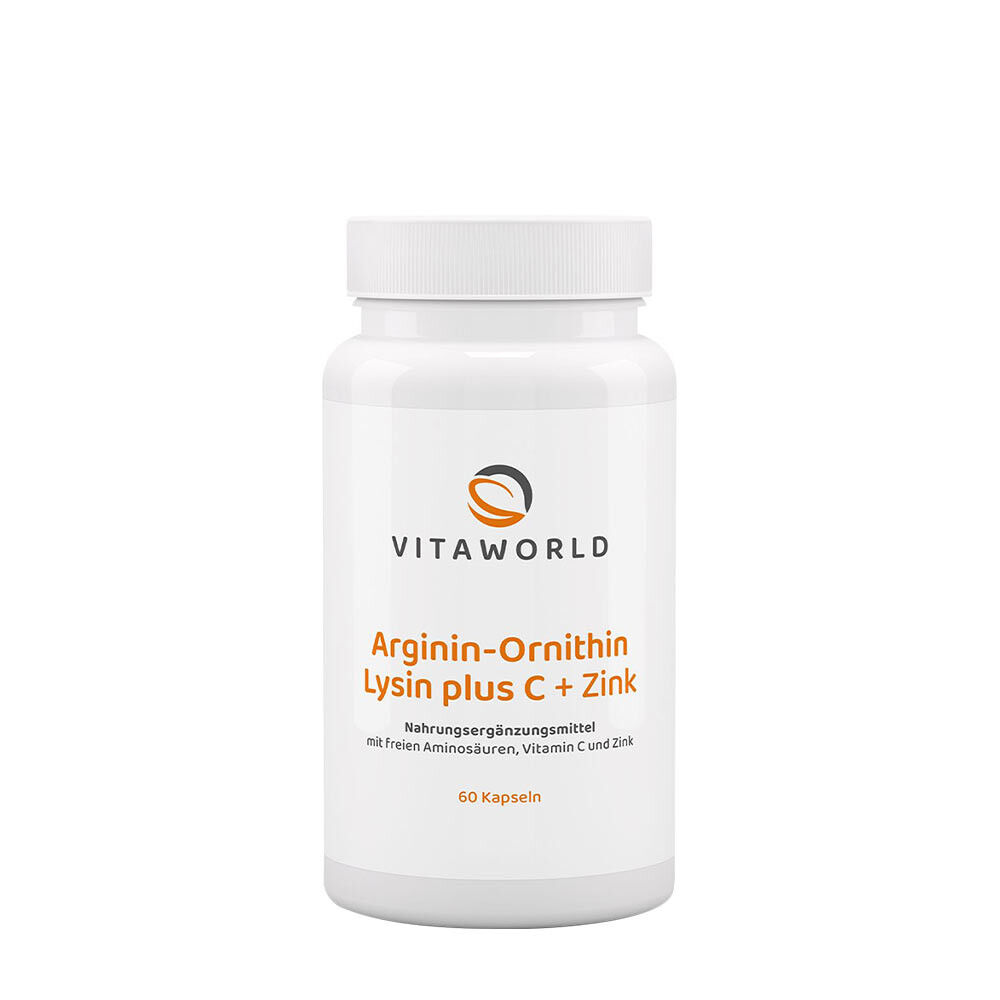 Vitaworld Arginin-ornitin-lizin + C + cink (60 kapszula)
