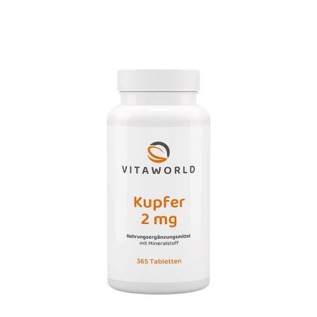 Vitaworld Réz 2 mg (365 tabletta)