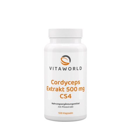 Vitaworld Cordyceps-kivonat 500 mg CS4 (100 kapszula)