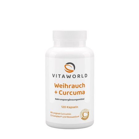 Vitaworld Tömjén + Kurkuma (120 kapszula)