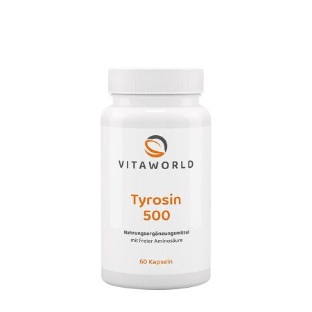 Vitaworld tirozin 500 mg (60 kapszula)