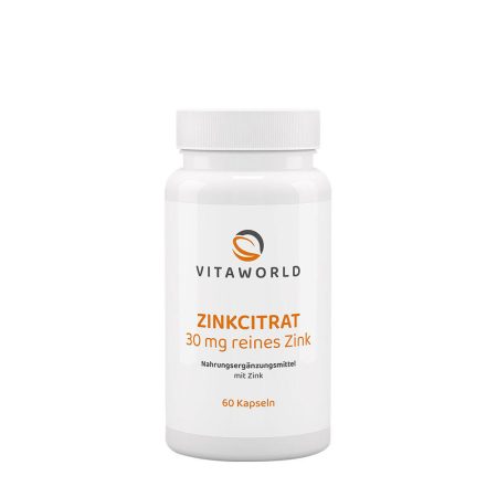 Vitaworld cink-citrát 30 mg (60 kapszula)
