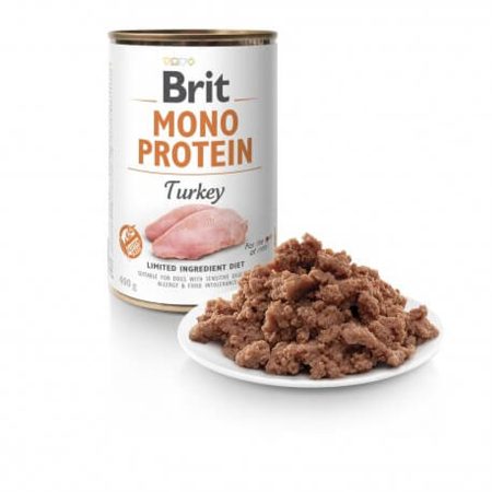 Brit Mono Protein Turkey konzerv 6x400 g