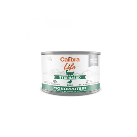Calibra Cat Life Sterilised Duck konzerv 200g