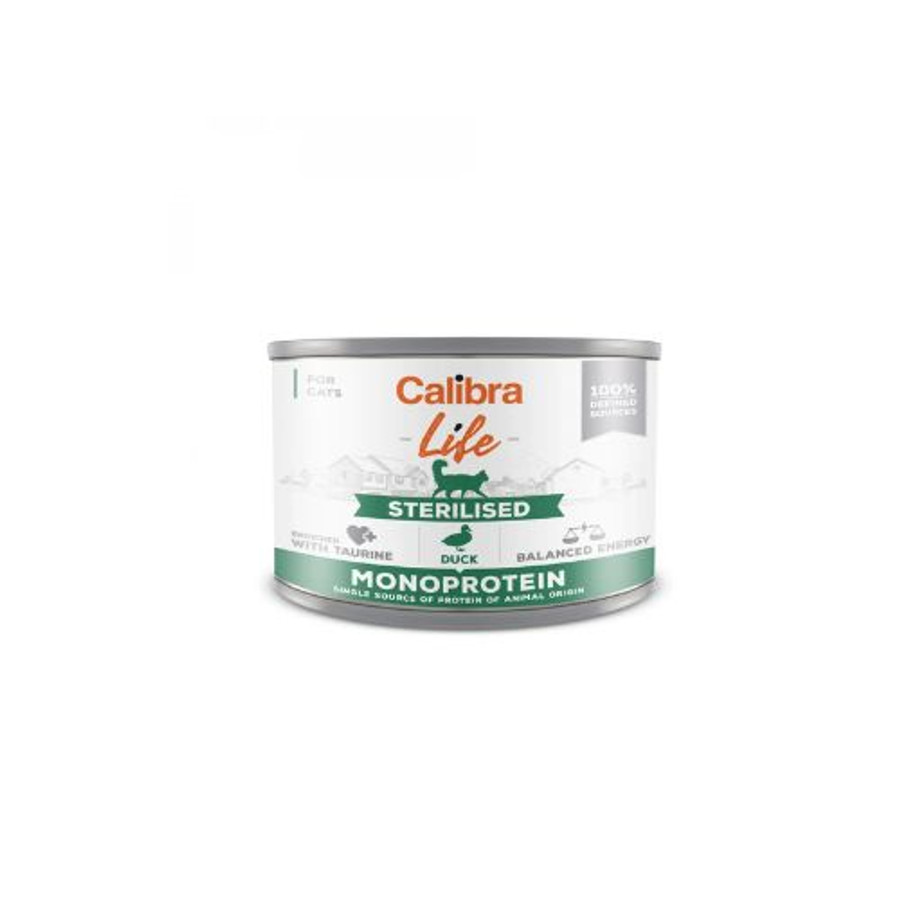 Calibra Cat Life Sterilised Duck konzerv 200g